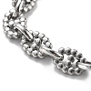 304 Stainless Steel Oval Link Chains Bracelets for Men & Women BJEW-D042-47P-5