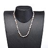 Cultured Freshwater Pearl Beaded Necklaces NJEW-JN02664-4