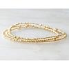 Bohemia Brass Round Beaded Stretch Bracelet Sets TK0566-40-1