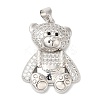 Brass with Cubic Zirconia Pendants KK-K340-01P-01-1