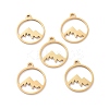 201 Stainless Steel Laser Cut Pendants X-STAS-S105-T901-2G-1