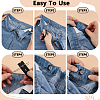 3 Sets DIY Sewing Polyester & PE & Iron Waist Button Kits DIY-PH0030-96A-3
