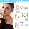 22 Pairs 2 Colors Brass Earring Hooks DIY-CN0002-61-2