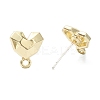 Spray Painted Alloy Stud Earrings Findings LS-FIND-I015-E02-2