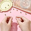 10Pcs 5 Colors Rack Plating Brass Micro Pave Cubic Zirconia Flat Round Beads KK-CJ0002-70-4