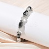 Natural Quartz Crystal & Non-magnetic Synthetic Hematite Beaded Braided Bead Bracelets for Men Women BJEW-Z148-08P-01-5