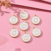 Golden Plated Alloy Charms LS-ENAM-S118-01C-5