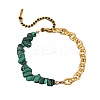 Daily Fashion Synthetic Malachite Chip Beaded Bracelets FS-WG13CD5-03-2