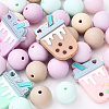 DIY Bubble Tea & Round Silicone Keychain Making Kits DIY-YW0011-19-1