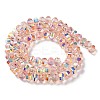 Transparent Electroplate Glass Beads Strands X-GLAA-Q099-C01-03-1-2