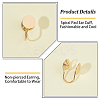 16Pcs Brass Spiral Pad Ear Cuff Findings EJEW-HS0001-24G-4
