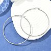 Tarnish Resistant 304 Stainless Steel Big Hoop Earrings X-EJEW-F105-01P-1