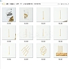 7Pcs 7 Styles 304 Stainless Steel Chain Extender STAS-FS0001-49G-6