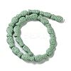 Fish Dyed Natural Lava Rock Beads Strands G-O126-01A-06-2