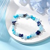 Natural & Syntheti Gemstone Stretch Bracelets for Women BJEW-JB10994-01-2
