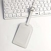 CutHollow 4Pcs PU Leather Luggage Tag OFST-CL0001-01B-04-4