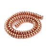 Electroplated Synthetic Non-magnetic Hematite Beads Strands G-C248-A01-5x8mm-02-2
