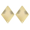Brass Stud Earrings Findings EJEW-B063-09G-1