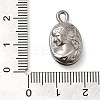 304 Stainless Steel Pendants STAS-M070-09P-3