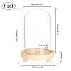 Glass Dome Cover AJEW-WH0312-39-3
