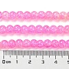 Spray Painted Crackle Glass Beads Strands DGLA-C002-6mm-01-5