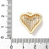 Brass Micro Pave Clear Cubic Zirconia Pendants KK-L254-07P-3