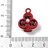 Spray Painted Alloy Pendants PALLOY-S038-08A-3