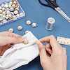 80Pcs 2 Colors Sew on Rhinestone RESI-FH0001-46-5