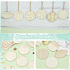 Sports Ball Wooden Pendants Decorations DIY-WH0430-935-4