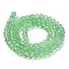 Transparent Electroplate Glass Beads Strands LS-GLAA-F029-4mm-D24-2