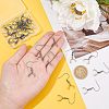 30Pcs Rainbow Color 304 Stainless Steel Earring Hooks STAS-UN0034-26-2