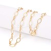 Brass Cable Chains Necklace Making MAK-S072-16B-G-1