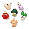 Opaque Resin Imitation Food Pendants CRES-M030-04-1