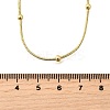 3MM Brass Round Ball Snake Chain Necklaces NJEW-M108-03G-3