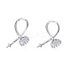 Brass Micro Pave Clear Cubic Zirconia Peg Bails Pendants KK-N216-353-1