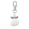 Angel Spiral Shell Pendant Decooration HJEW-JM01964-3