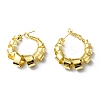 Rack Plating Brass Wrapped Hoop Earrings EJEW-D055-18G-1