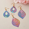 201 Stainless Steel Filigree Pendants STAS-FW0001-06-7