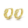 Rack Plating Brass Clear Cubic Zirconia Hoop Earrings for Women EJEW-M213-38G-1