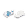 Rack Plating Alloy Enamel Bear Pendants ENAM-T024-73A-P-2