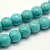 Synthetic Turquoise Beads Strands X-TURQ-F007-01B-10mm-1