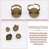 DIY Blank Dome Finger Ring Making Kit FIND-UN0002-40-5