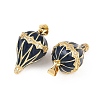 Brass Micro Pave Cubic Zirconia Enamel Pendants KK-Z146-06G-02-2