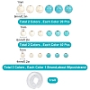 Synthetic Turquoise & Magnesite Round Beads TURQ-SC0001-04-2
