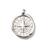 Anti-Tarnish 304 Stainless Steel Pendants STAS-I321-77P-1