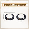 1Pair Alloy Rhinestone Hoop Earrings EJEW-LP0012-05A-2
