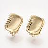 Brass Stud Earring Findings X-KK-S348-415-1