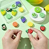 18Pcs 9 Styles Fruit Theme Food Grade Silicone Focal Beads SIL-CJ0002-18-4