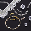 12Pcs 3 Colors Brass Fold Over Clasps KK-PH0011-60-2