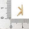 304 Stainless Steel Letter Connector Charms STAS-M108-01G-11-3